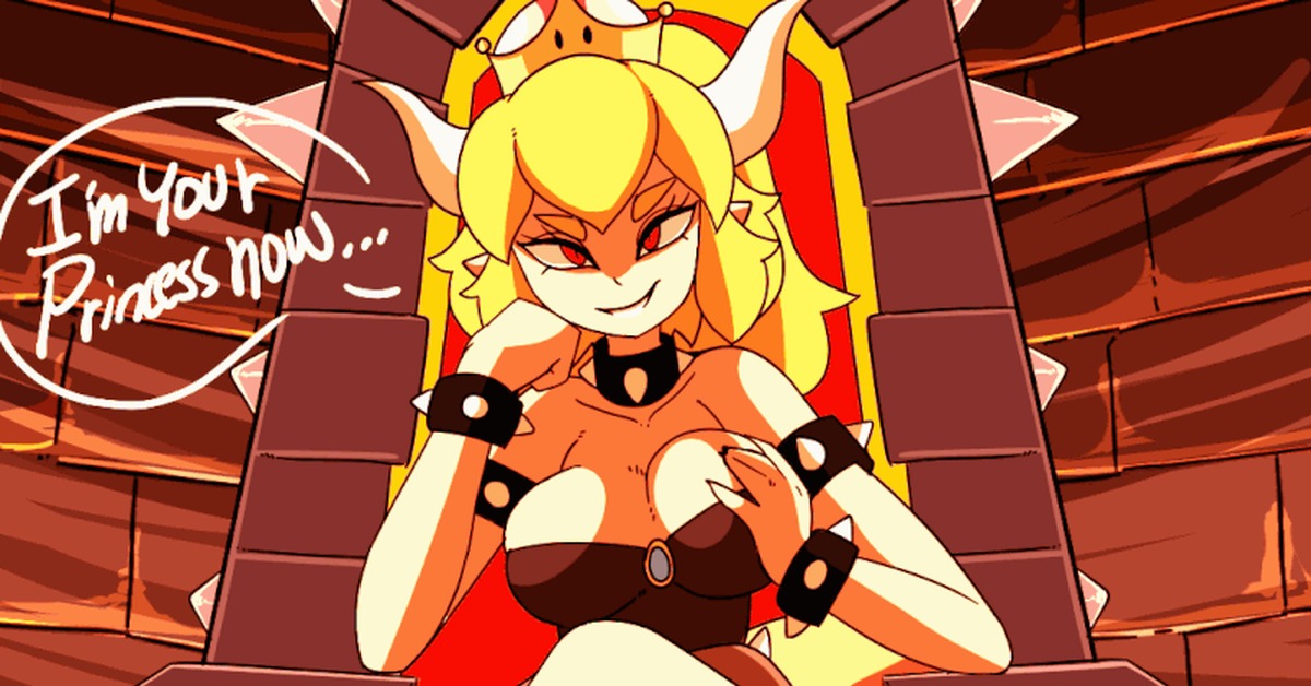 What she said..., Civibes, Марио, Bowser, Bowsette, Игры, Гифка, Gif анимац...