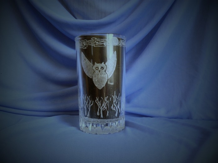 A little creativity - My, Hobby, Engraving, Glass, Cup, Needlework without process, Longpost