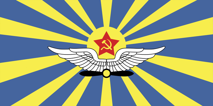 Flag of the USSR Air Force in vector. Just maybe someone needs - My, No rating, Flag, the USSR, Air force, Vector, Sources, All for the people