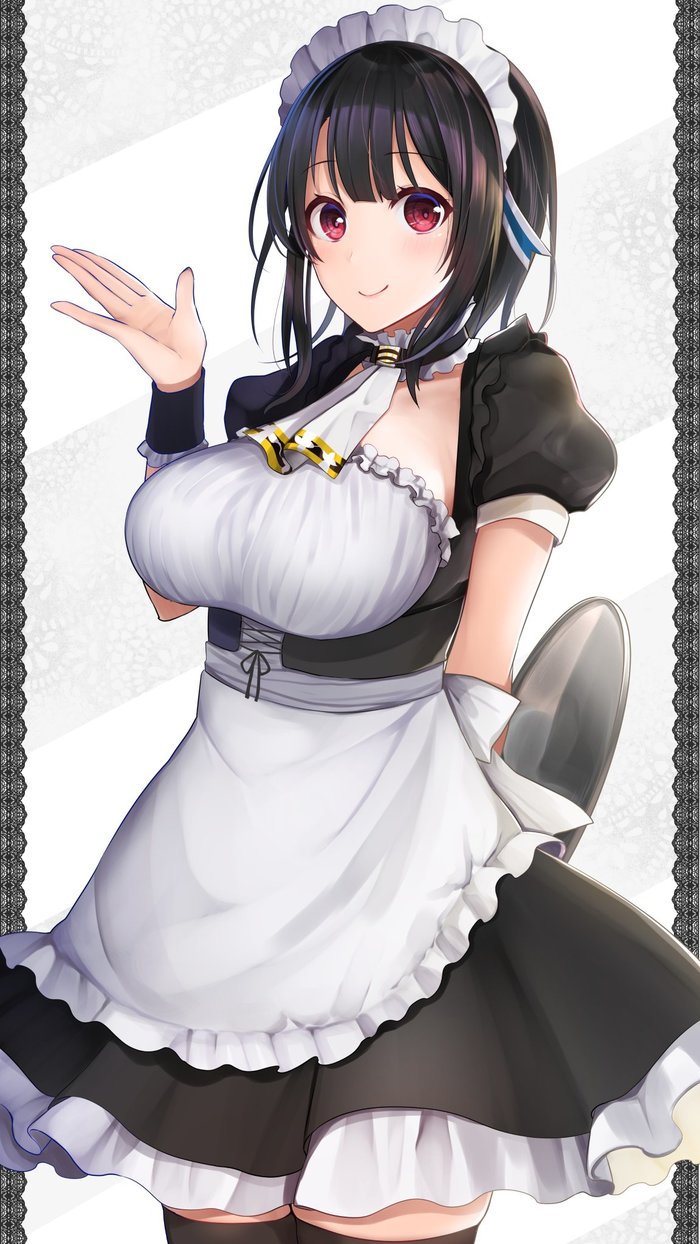 Maid Takao - Kantai collection, Takao, Anime, Anime art, Housemaid