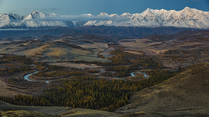 Kurai steppe in the moonlight - The photo, Altai, Chuya, Aktru, , Altai Republic