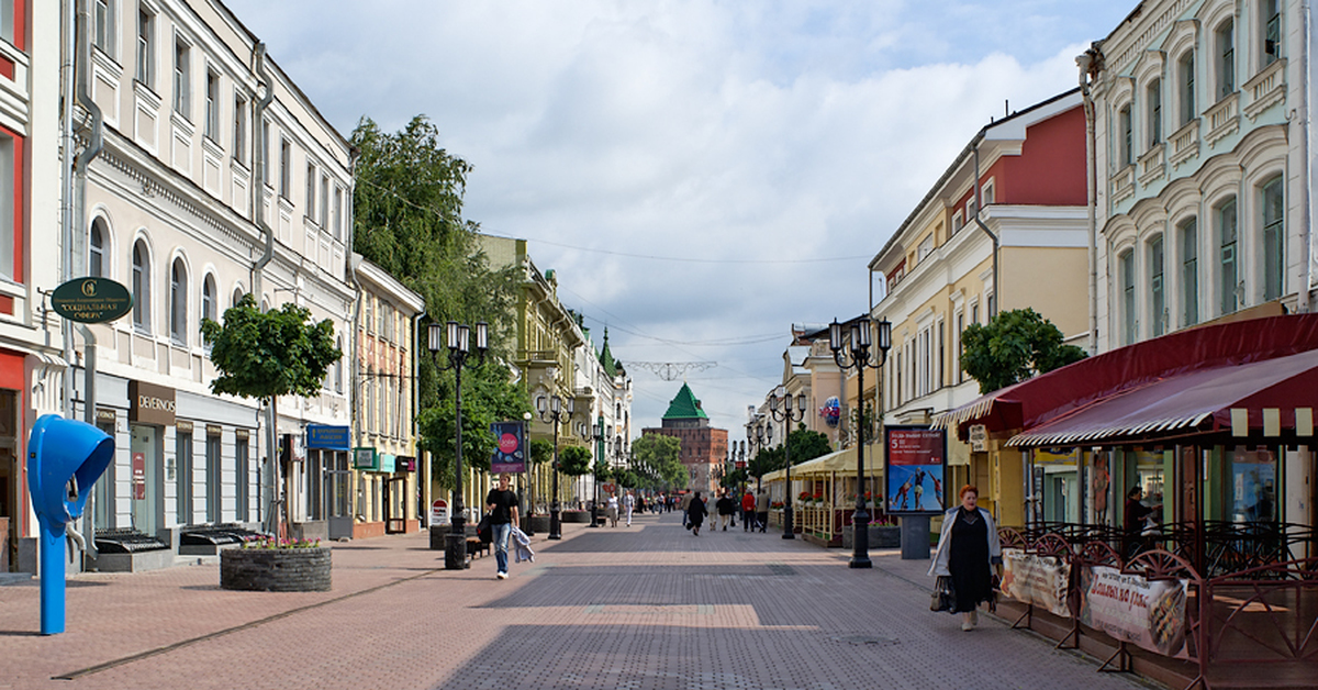 Пешеходная улица нижний новгород фото