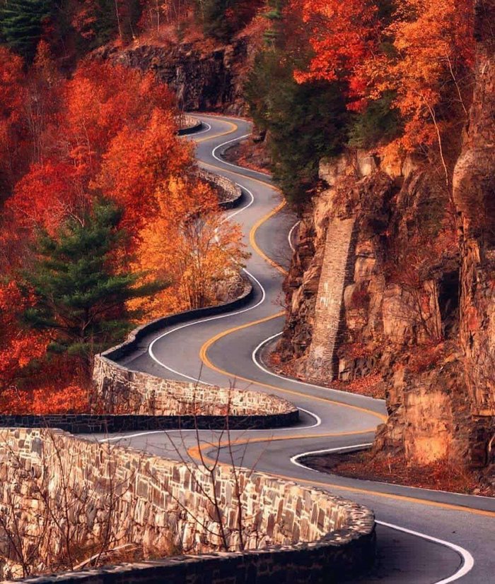 Road to USA - Road, Autumn, The photo, Landscape