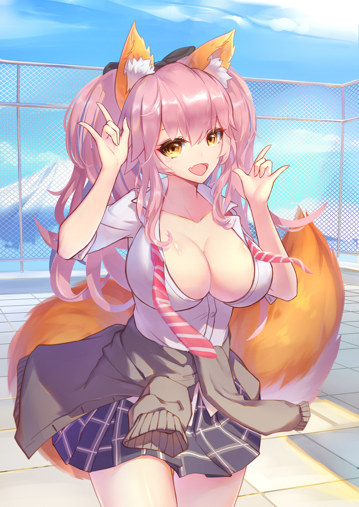 Anime Art - Fate grand order, Casko, Tamamo no mae, Anime art