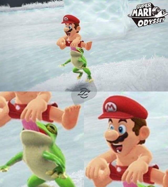 I'm sorry what the... - Super Mario Odyssey, Reddit, Frogs