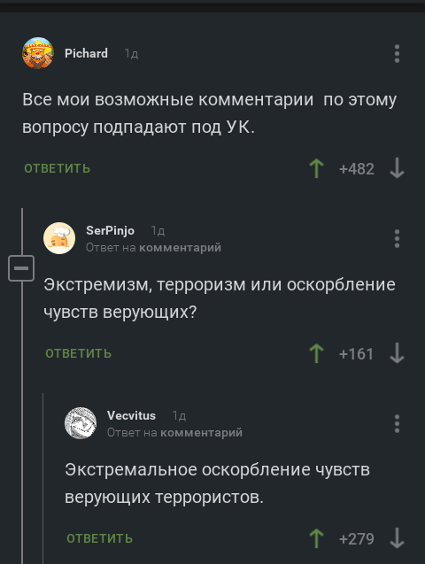 Комментарии на Пикабу