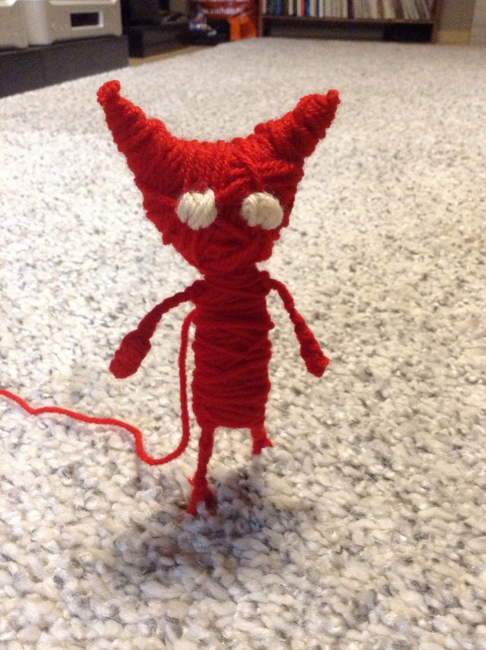 When too lazy to knit - My, Images, Woolen, Unravel, Knitting, Wool toy