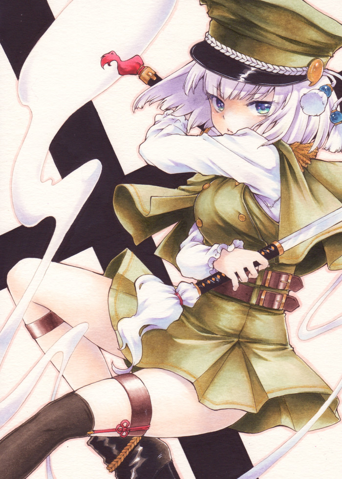 Konpaku Youmu - Anime, Anime art, Touhou, Konpaku Youmu, Funnyfunny