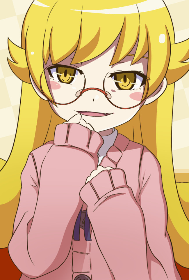 Decent girl - Anime, Anime art, Monogatari series, Shinobu oshino