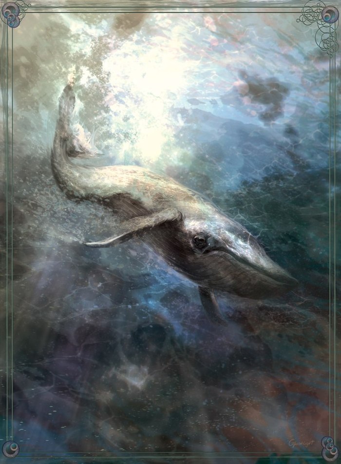 Whale by Ghostlight - Whale, Art, Drawing, 