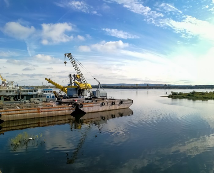 River port - My, Dzerzhinsk, Port, Mobile photography, The photo, Huawei mate 9