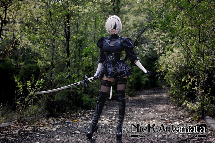 Мой первый косплей на Nier Automata, 2B - NSFW, Моё, Косплей, 2b, Yorha unit No 2 type B, NIER Automata, NIER, Длиннопост