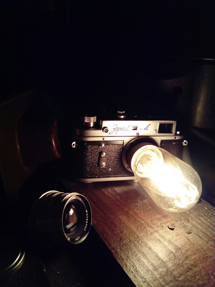 camera lamp - Edison's lamp, Camera, Longpost