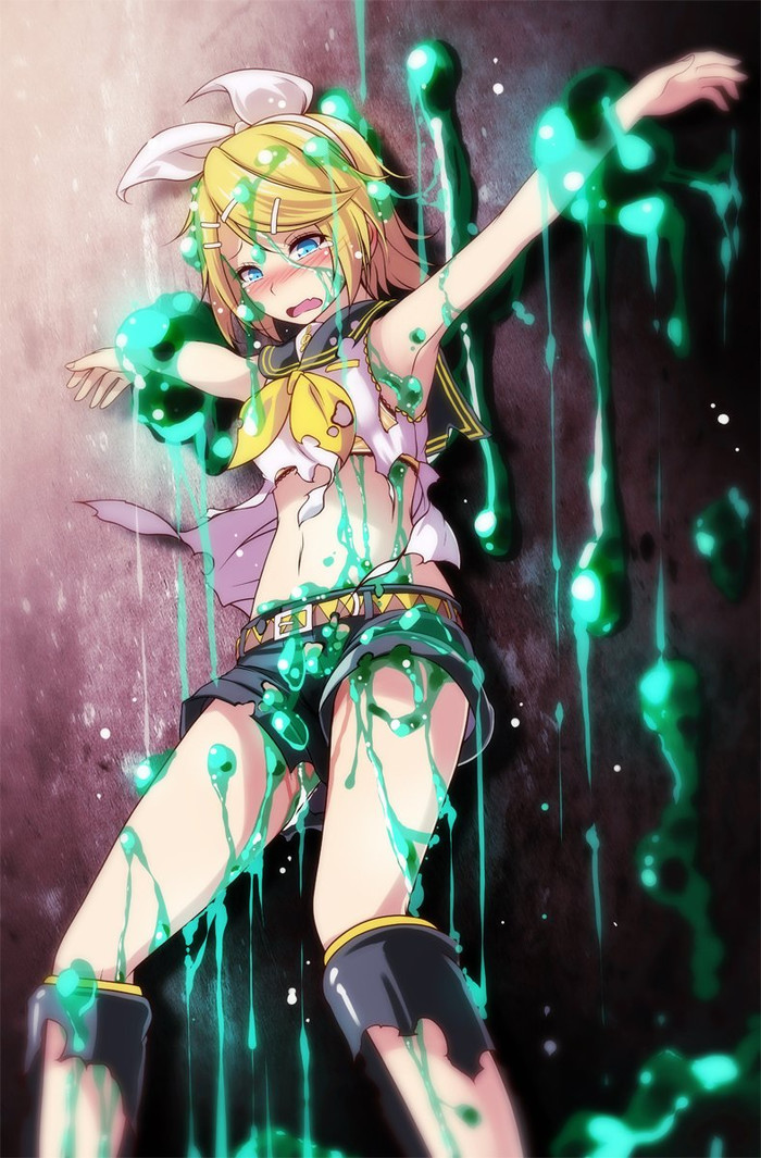 Captured by a monster - Anime, Not anime, Vocaloid, Kagamine rin, Anime art, 