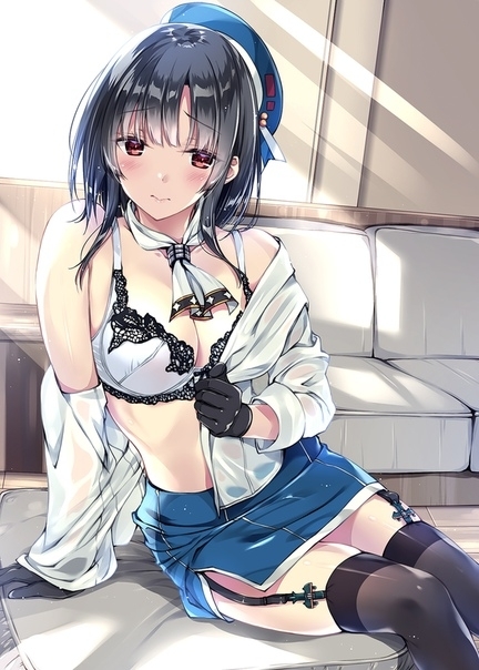 Takao - NSFW, Kantai Collection, Takao, Нижнее белье, Этти, Anime Art, Аниме