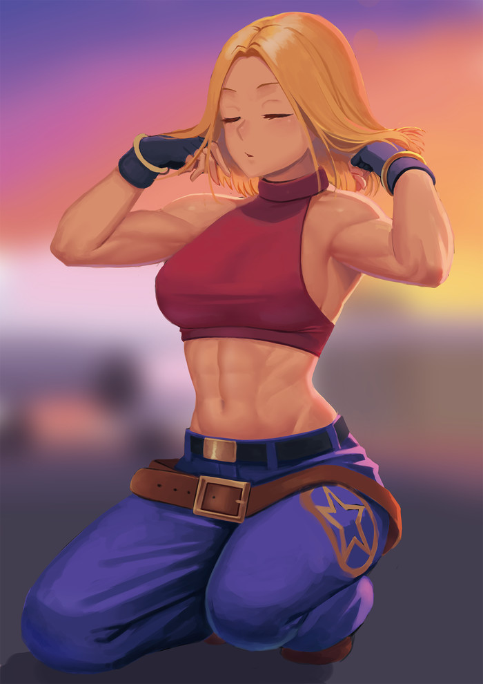 Blue Mary Kamenrideroz, ,  , Blue Mary, The King of Fighters, , Anime Art,  