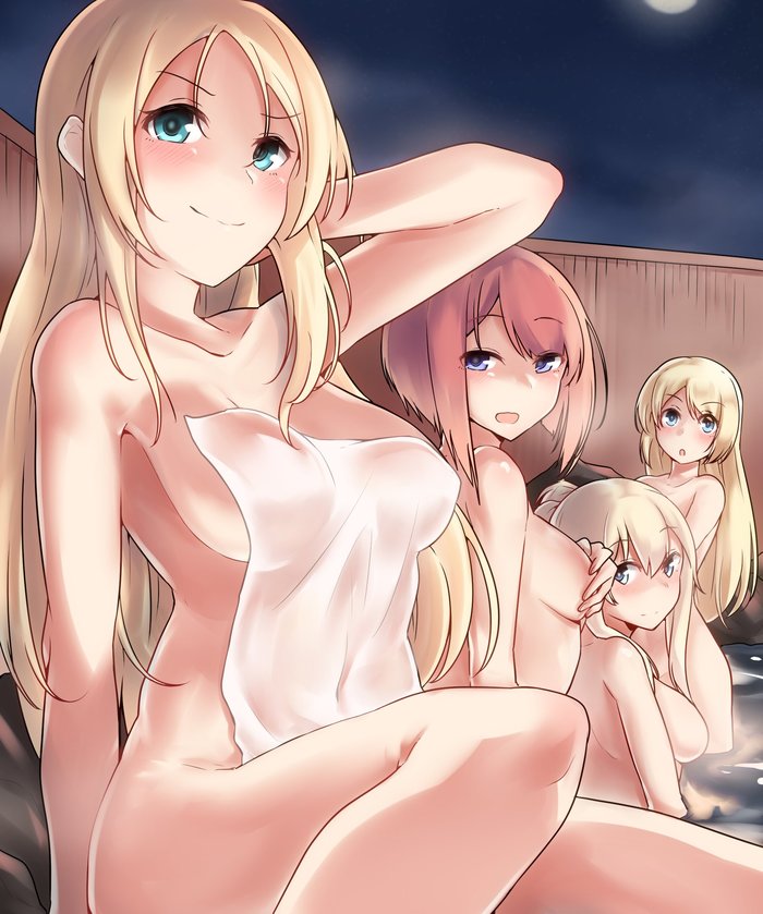 Saturday night - NSFW, Kantai collection, Nelson, ARK Royal, Warspite, Jervis, Anime art, Anime