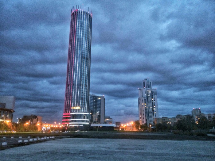 Mainly cloudy - Yekaterinburg, The photo, My, Skyscraper, Images