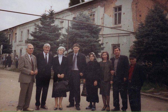 Anna Politkovskaya, Stanislav Markelov, Natalya Estemirova. Courthouse in Grozny, 2005. All are killed. - Anna Politkovskaya, , Democracy, Journalism
