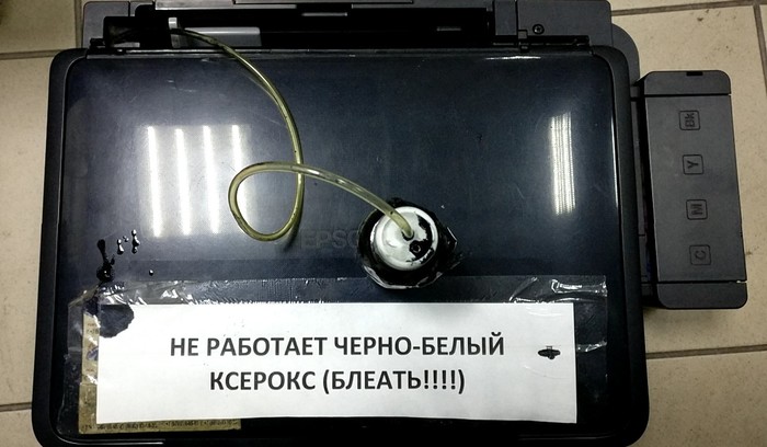 Не работает ксерокс... - Моё, Принтер, Ремонт, Ксерокс, Epson