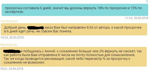 Experience with Zaochnik.Ru or unexpected generosity - My, Zaochnik, Refund, Text, Longpost, Screenshot, Correspondence