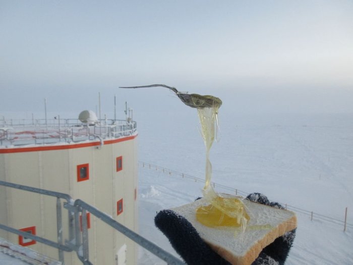 Еда при -60°C Холод, Макароны, Еда, Фотография, Антарктика, Длиннопост