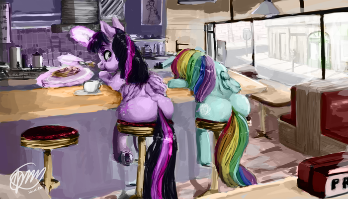   My Little Pony, Twilight Sparkle, Rainbow Dash, Toisanemoif