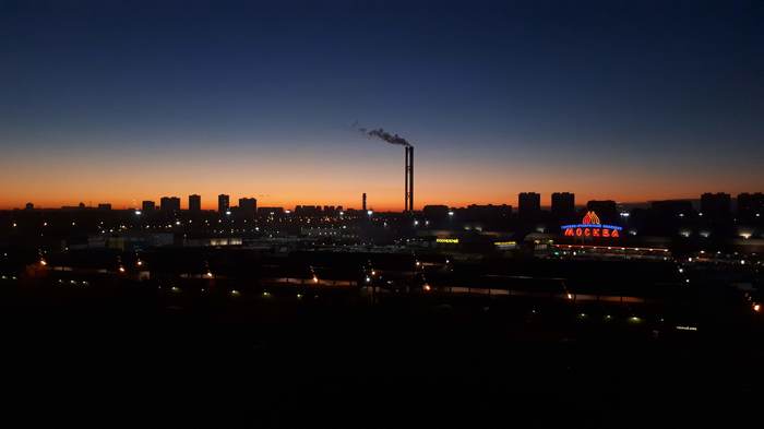 urban skyline - My, Town, dawn, Skyline, Longpost