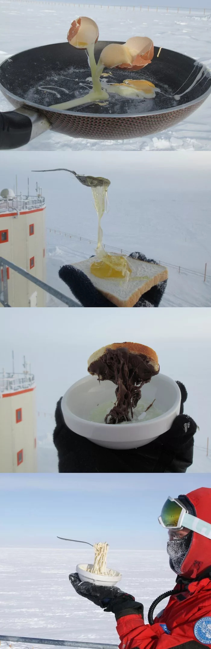 A little bit of Antarctic cooking or polar explorers have fun - Food, freezing, Longpost