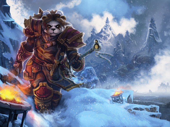 Pandaren warrior by Frost Llamzon.