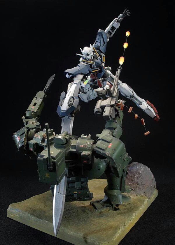 Works of Japanese Gunpla-modelers - Stand modeling, Models, Gundam, Gunpla, OBHR, Longpost