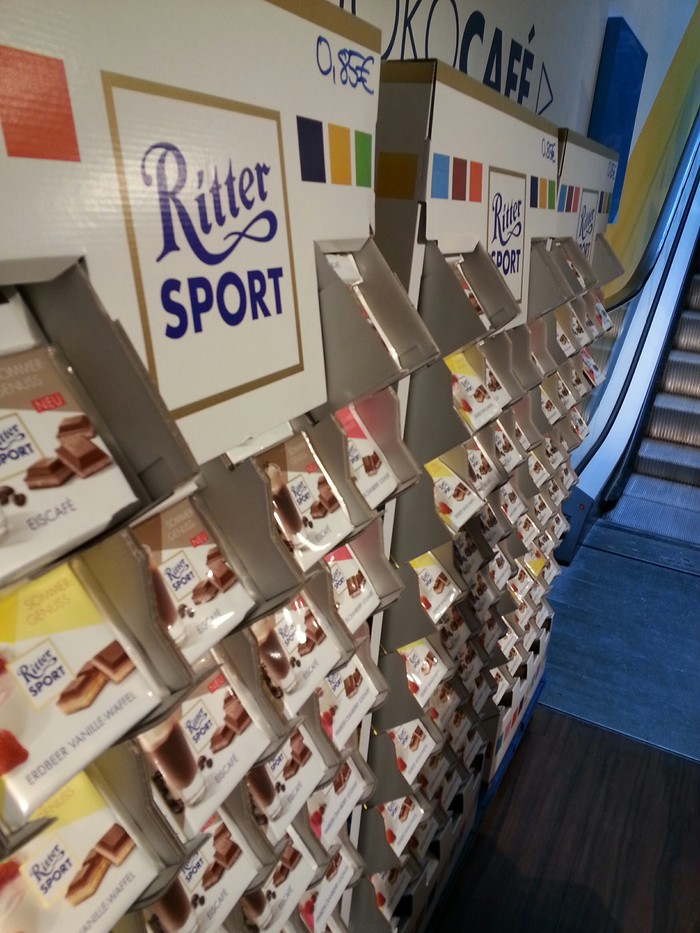 Museum shop Ritter sport in Berlin - My, Chocolate, Ritter Sport, Berlin, Germany, Museum, Longpost