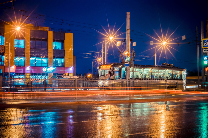 Rainy autumn evenings in Cherepovets - My, The photo, Nikon, Evening, Town