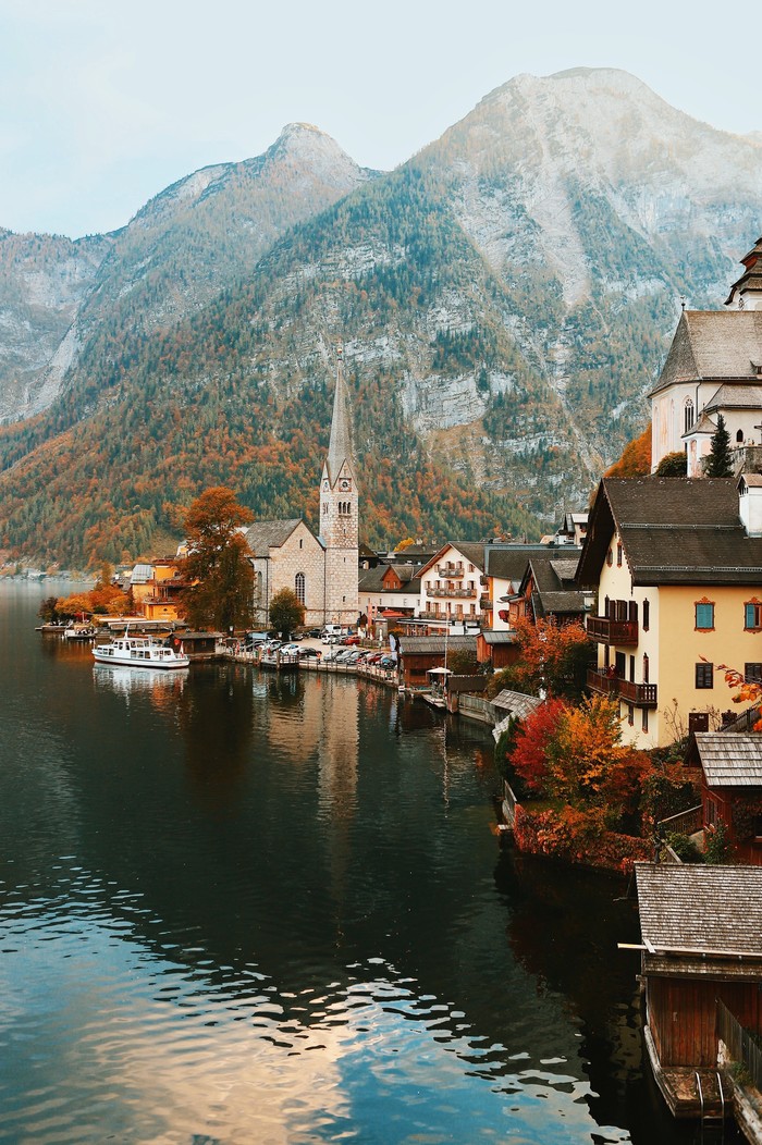 Hallstatt in October - My, Travels, Alps, Austria, Hallstatt