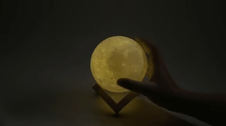 3D лунный светильник