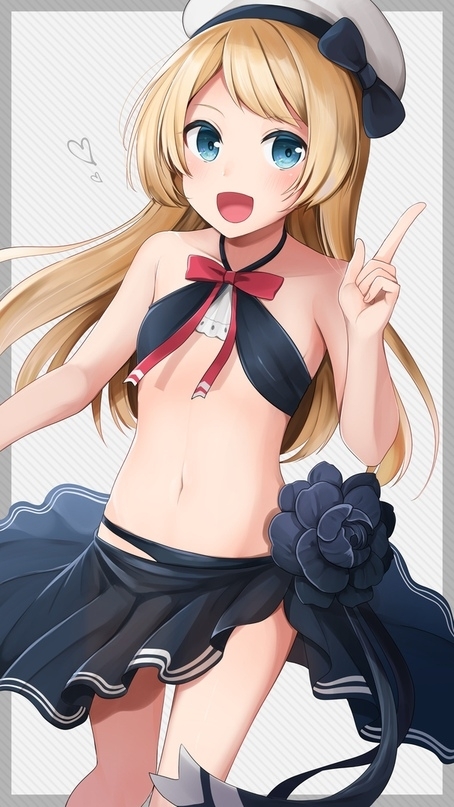 Jervis - NSFW, Kantai collection, Jervis, Swimsuit, Summertime, Anime art, Anime, Summer