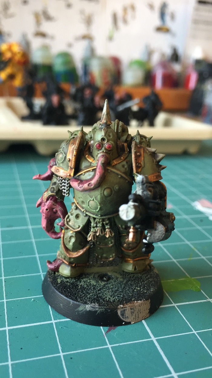 Grandfather's grandchildren - My, Warhammer 40k, Death guard, Longpost, Painting miniatures, Wh Art, Wh miniatures