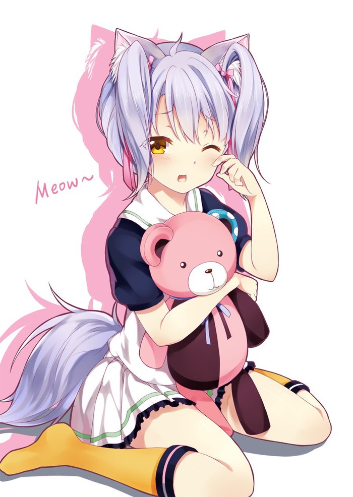 And Another Neko-loli - Anime Art, Loli, Неко, Musaigen no Phantom World