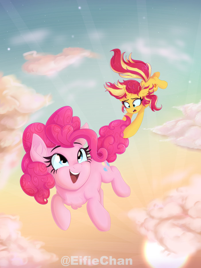 Ponkerleap My Little Pony, Pinkie Pie, Sunset Shimmer, Katakiuchi4u