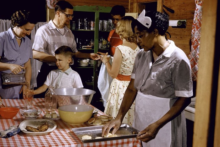 South Carolina 1956 - America, African American, 50th, Retro, Family, Maid, Blacks