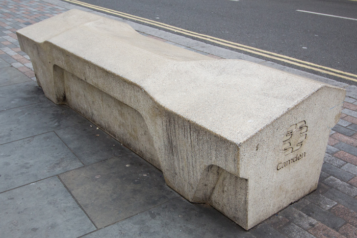 Hostile bench - Benches, London, England, Architecture, Design, Homeless, Purity, Longpost