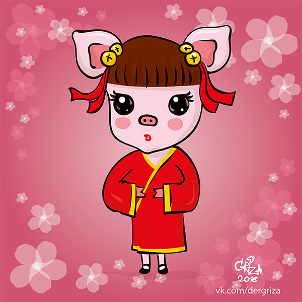 kawaii pig - My, Images, Piggy, Chinese New Year