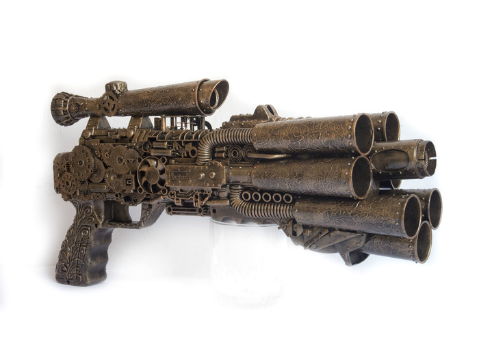 Unknown weapon - My, Steampunk, , Weapon, Imitation, Handmade, , With your own hands, Longpost