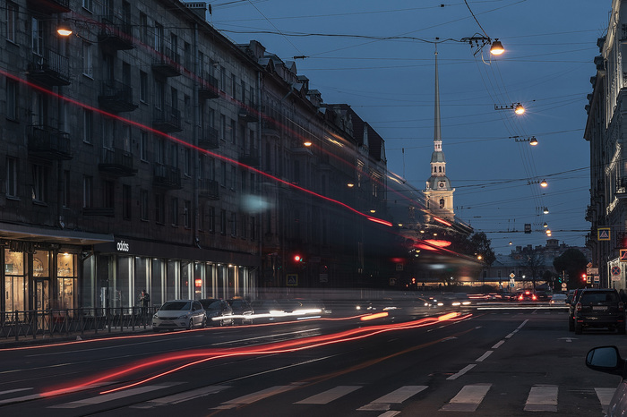 Petersburg at night - My, Saint Petersburg, Night city, Long exposure, Longpost