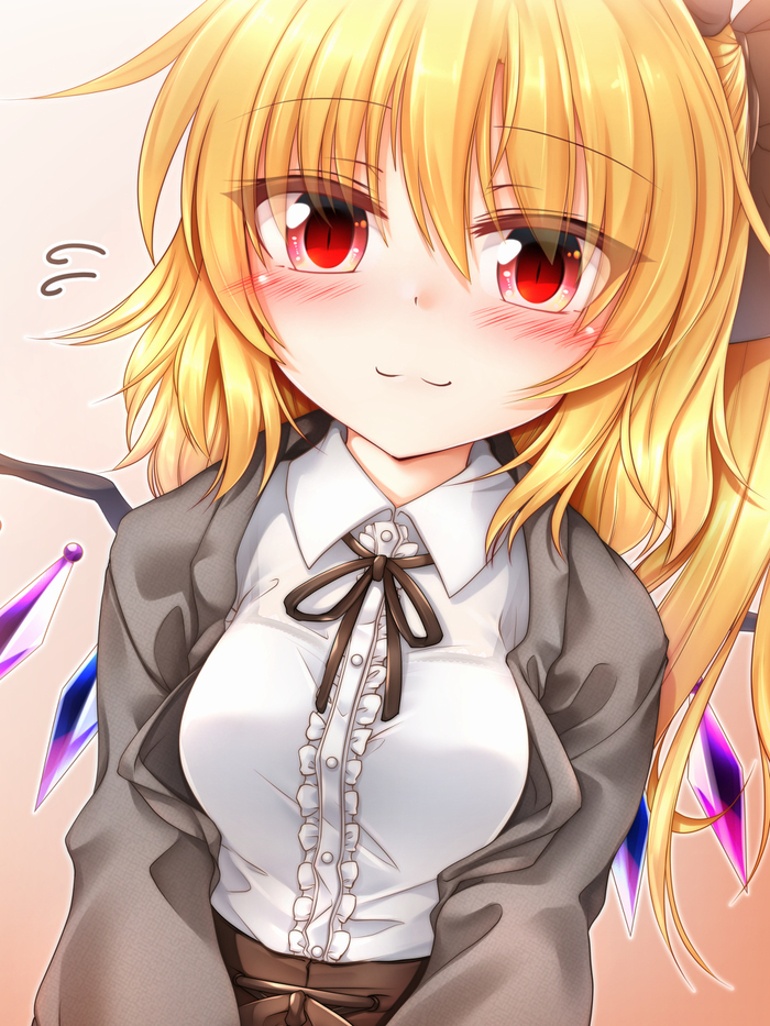 Flandre scarlet - Touhou, Anime art, Anime, Not anime, Flandre scarlet, , Longpost