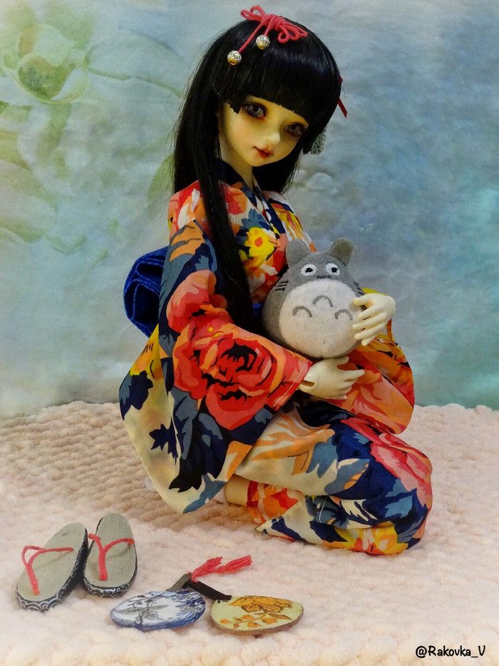 BJD+Totoro=double kawaii! :-) , , ,  , , 