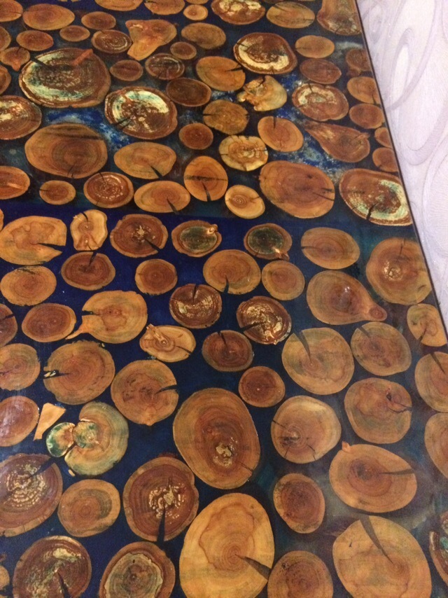 Table from cuts of an apple-tree. - My, Epoxy resin, Sawing wood, Apple tree, , , Longpost