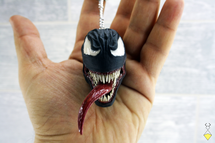 Venom handmade keychain - My, Needlework without process, Venom, Spiderman, Joker, Symbiote, Keychain, Magnet, Figurine, Longpost, Figurines
