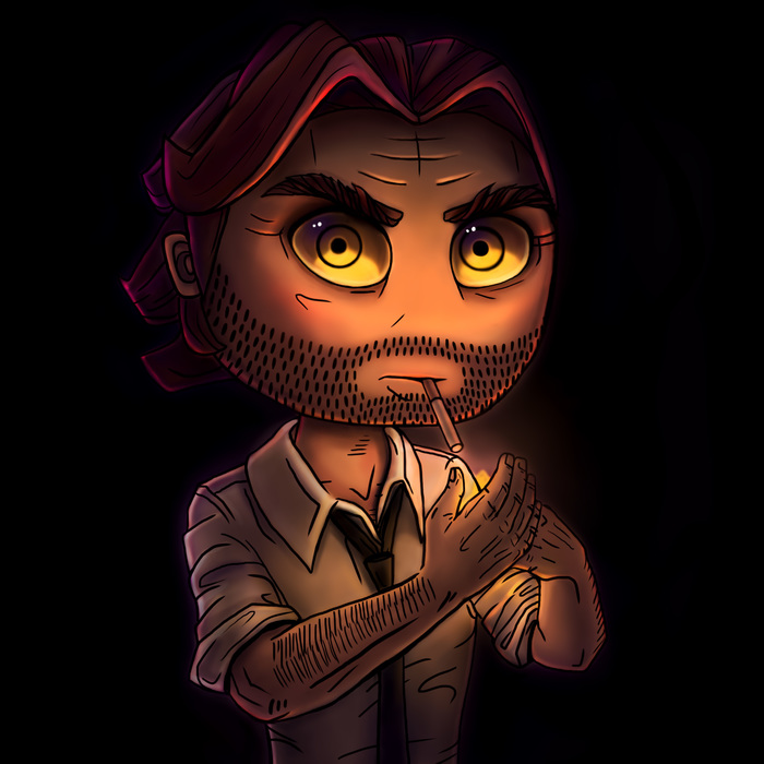 Cutie BigB - My, Computer games, The Wolf Among Us, Digital drawing, Drawing, Games, Characters (edit)