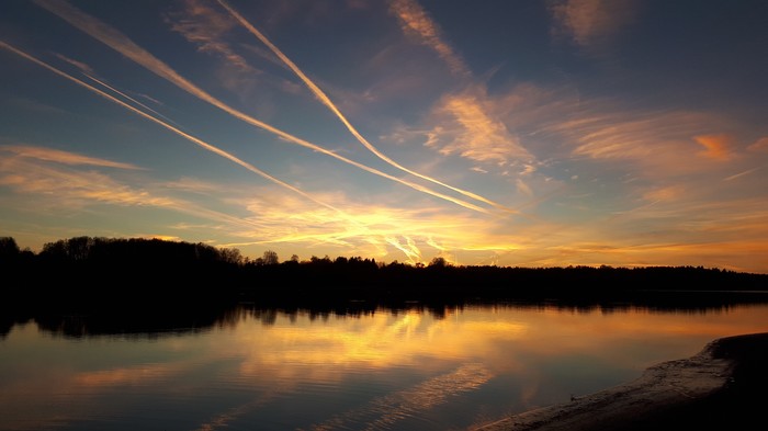 Sunset at the Ozerninsky reservoir - My, Sunset, Ozerninsky reservoir